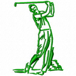 Golf Embroidery Design 6 Golf Embroidery Design 6
